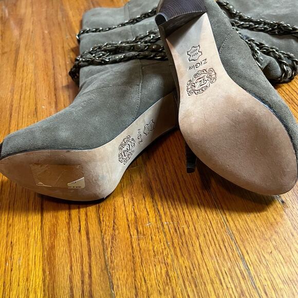 Zigi Soho Suede Boots Y2K 8 NWOT - Picture 3 of 7